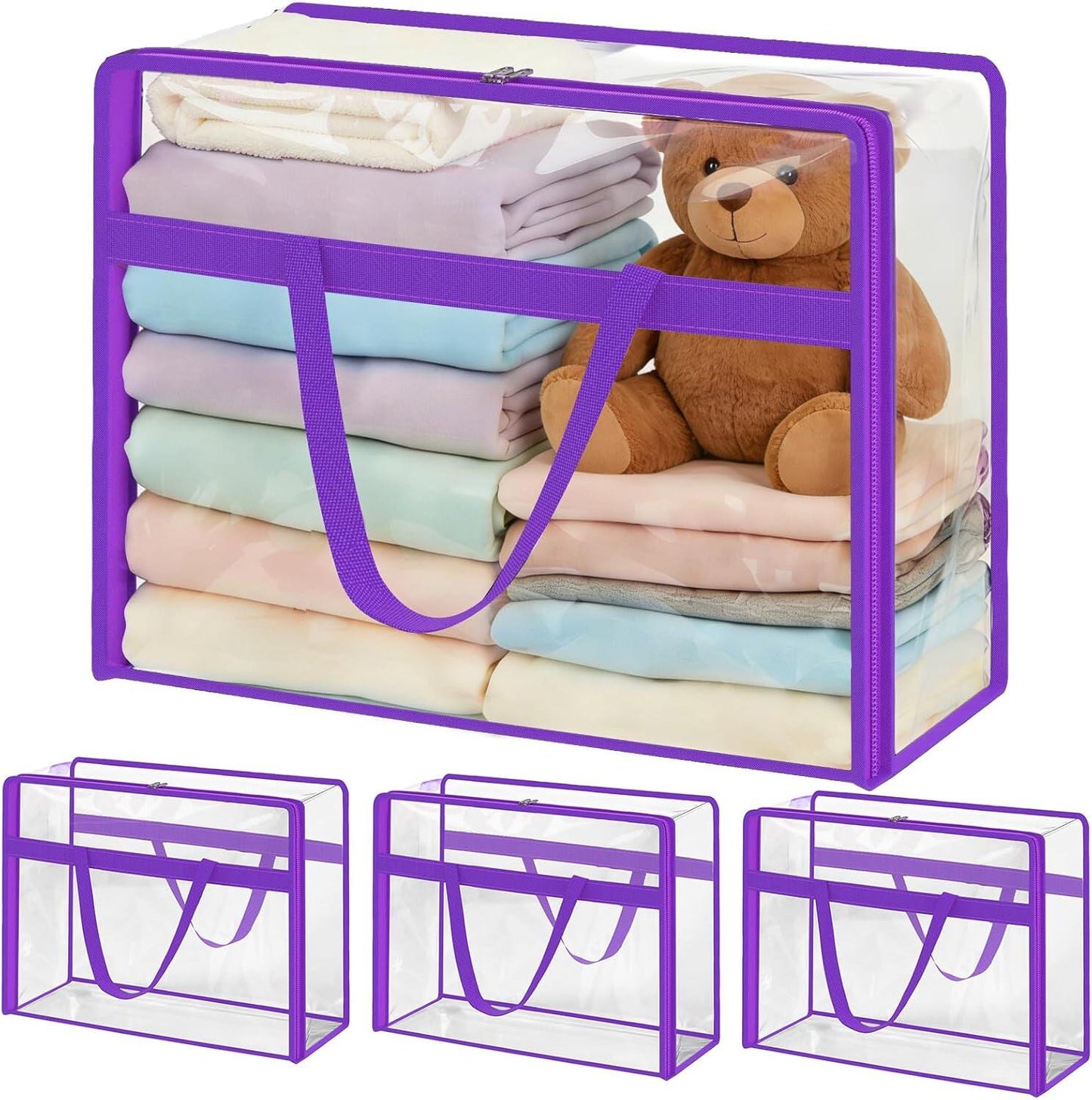 Blanket Storage Bags Extra Large Plastic Vinyl Clear Storage Bag for Clothes