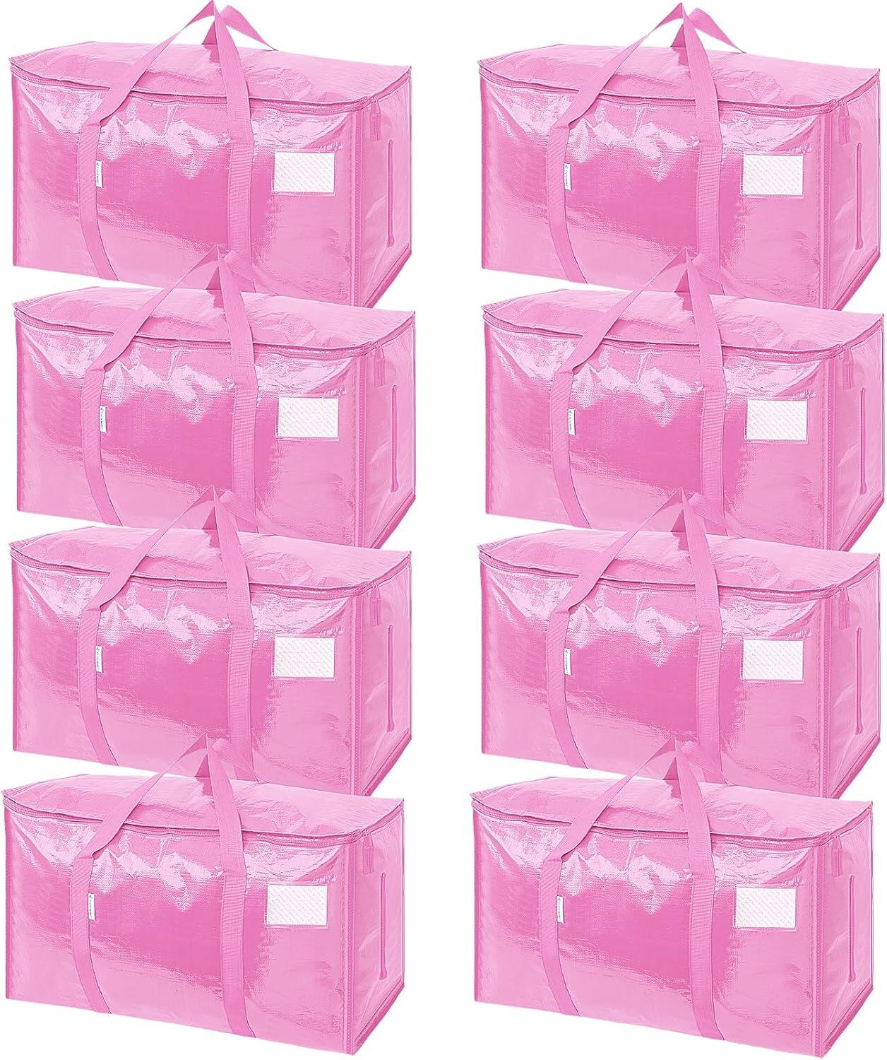 Extra Large Moving Bags Heavy Duty with Zippers & Carrying Handles