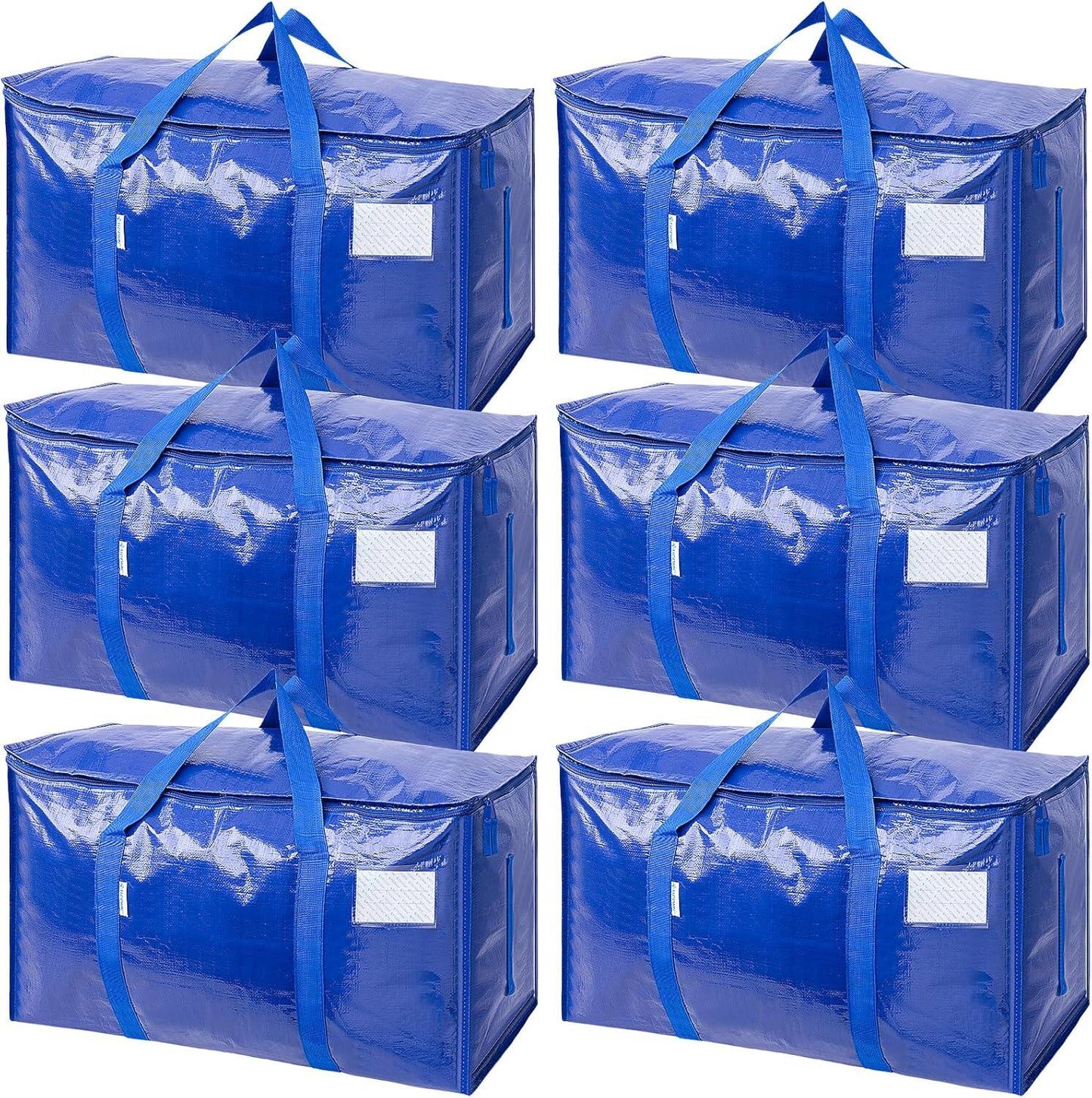 Extra Large Moving Bags Heavy Duty with Zippers & Carrying Handles