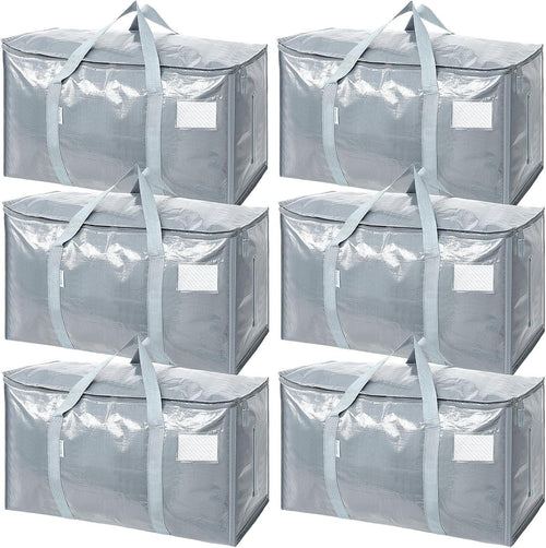 Extra Large Moving Bags Heavy Duty with Zippers & Carrying Handles