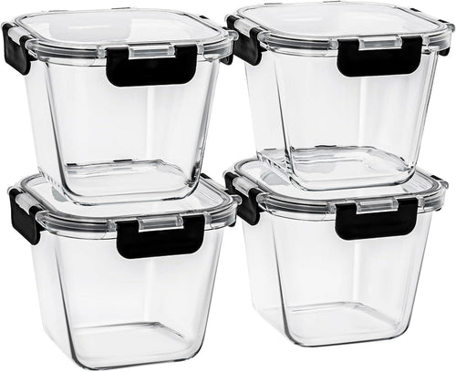 Glass Soup Containers with Lids