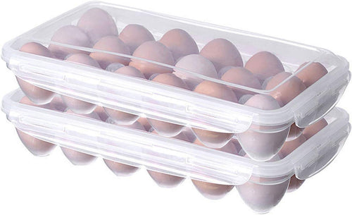 4 Pack Covered Egg Holders,Egg Holder For Refrigerator