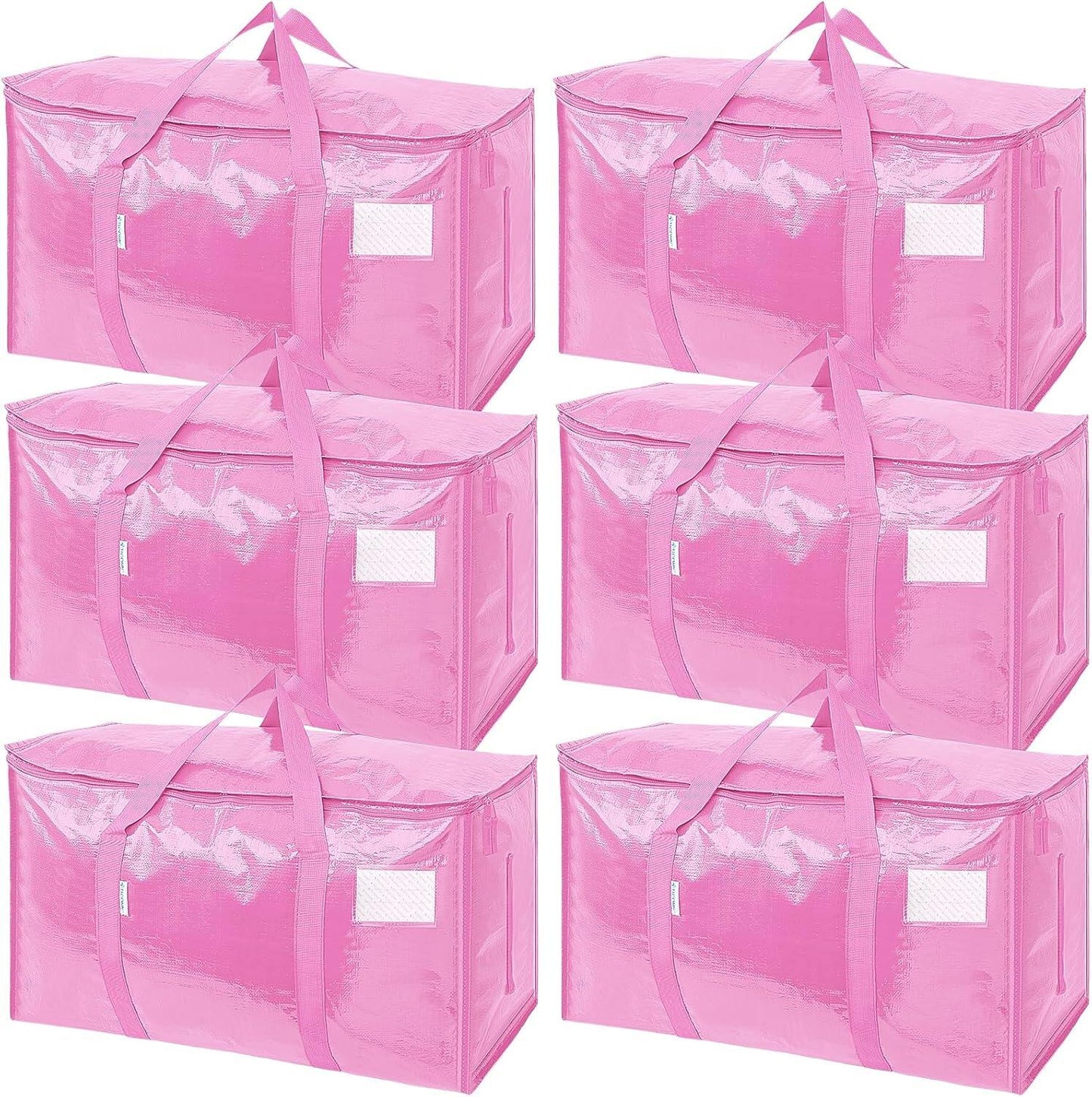 Extra Large Moving Bags Heavy Duty with Zippers & Carrying Handles